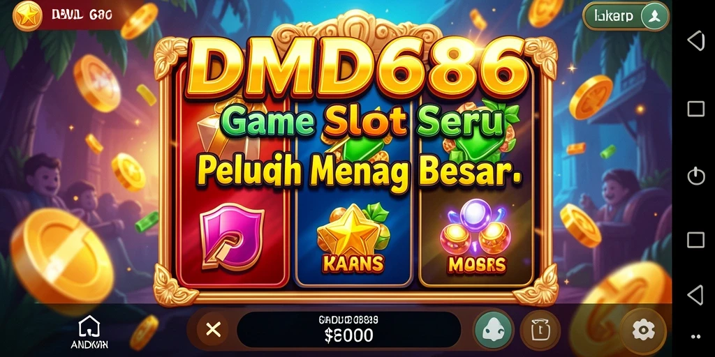 Tampilan menarik dari gameplay DMD686 yang penuh warna.
