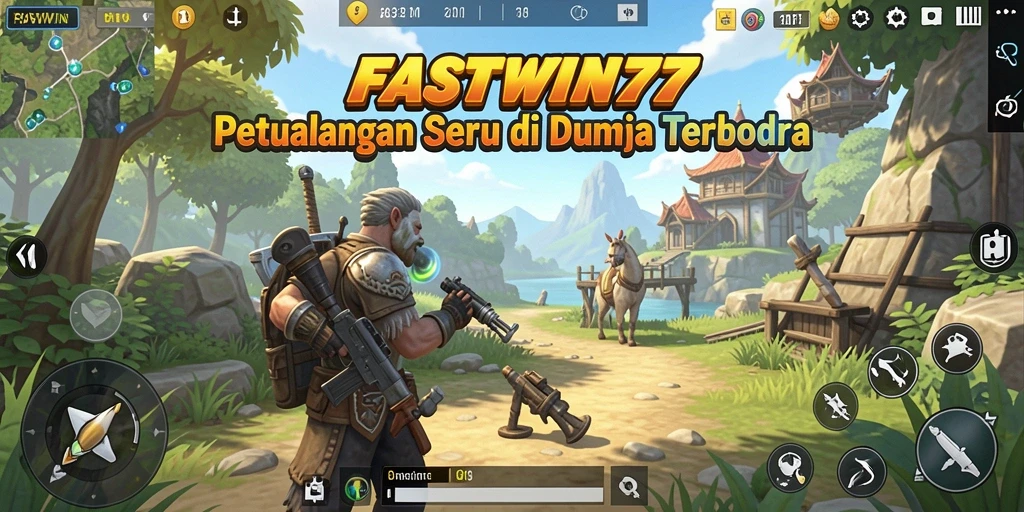 Screenshot menunjukkan gameplay menakjubkan di dunia terbuka.