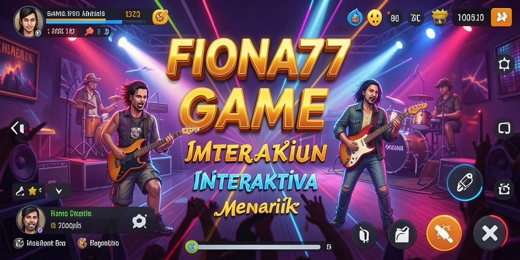 Screenshot FIONA77 menampilkan gameplay musik yang seru.