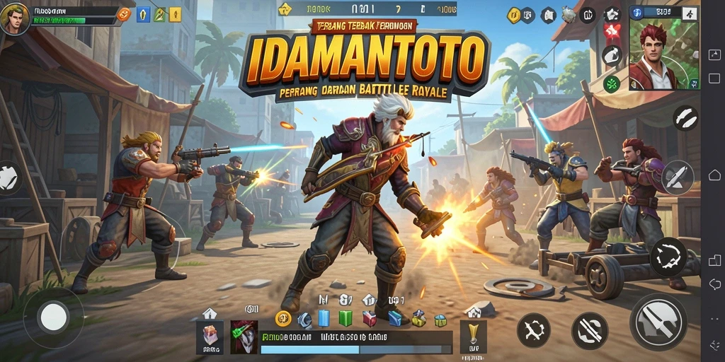Tampilan gameplay Battle Royale yang seru dan kompetitif.