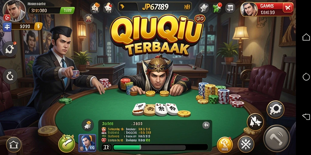 Tangkapan layar gameplay seru QiuQiu di JP6789.