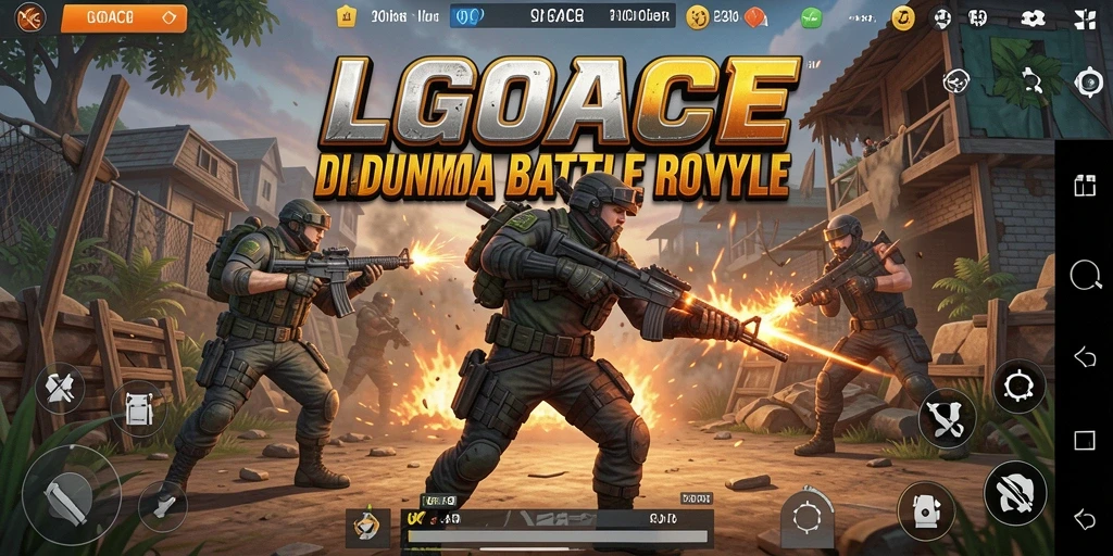 Gameplay intens dan mendebarkan dari LGOACE dalam pertempuran Battle Royale.