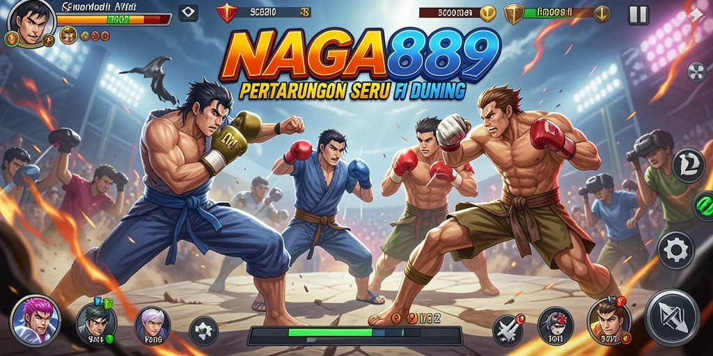 Tampilan seru dari gameplay pertarungan NAGA889 yang penuh aksi.
