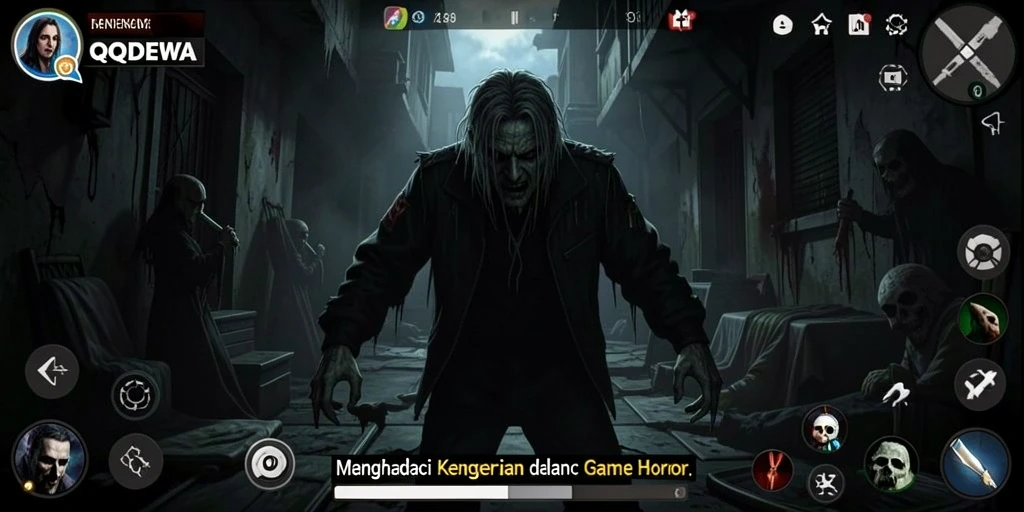 Gameplay QQDEWA yang menegangkan dengan suasana Horror.