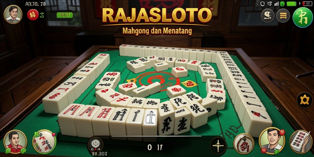 Screenshot gameplay RAJASLOTO, menampilkan tantangan Mahjong yang menarik.