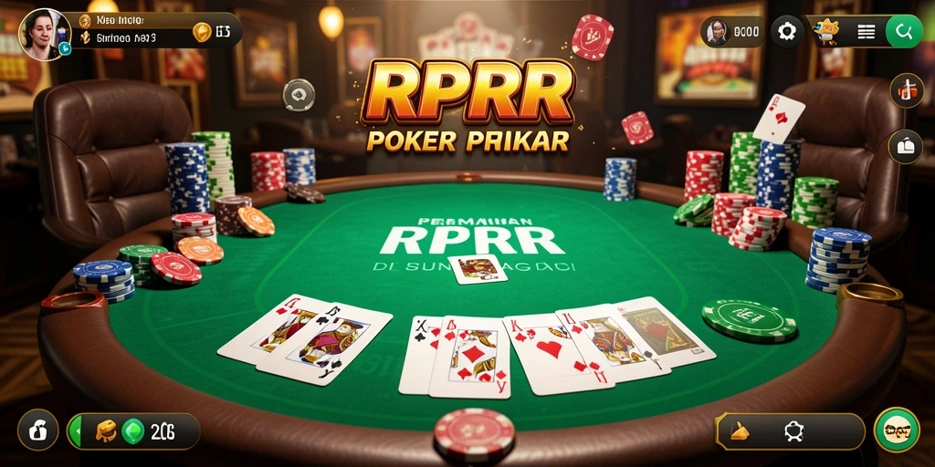 Tampilan gameplay poker yang mendebarkan di RPRR.
