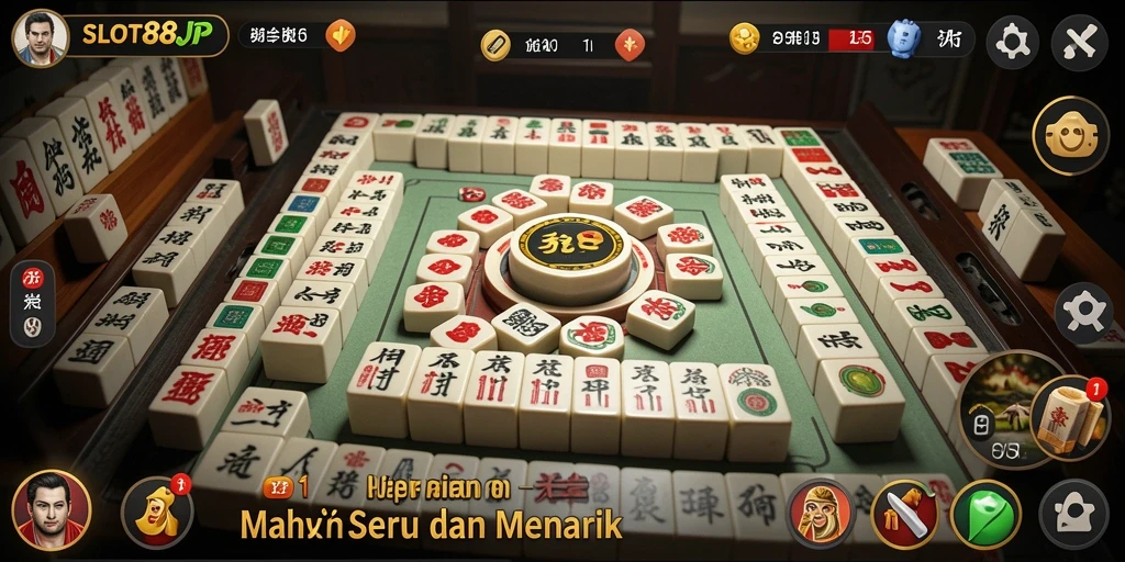 Screenshot utama SLOT88JP menampilkan gameplay Mahjong yang seru dan menantang.