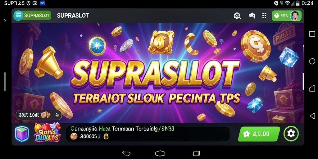Tampilan gameplay SUPRASLOT yang menarik dan menghibur.