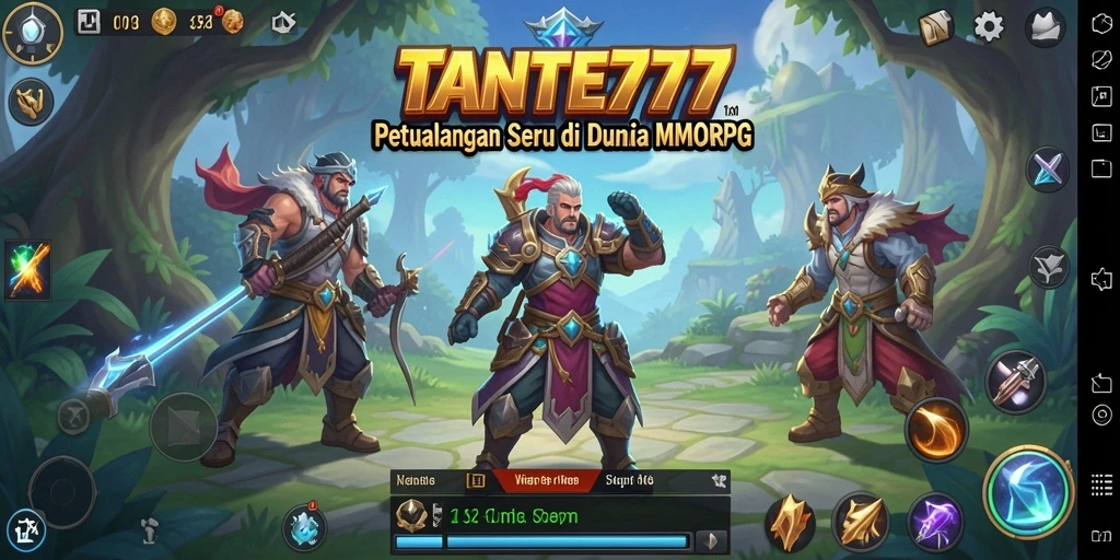 Screenshot gameplay TANTE777 dengan aksi seru di dunia MMORPG.