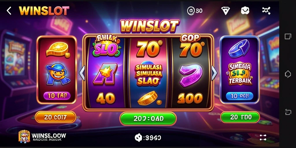 Tampilan menarik Gameplay WINSLOT dengan mesin slot yang beragam.